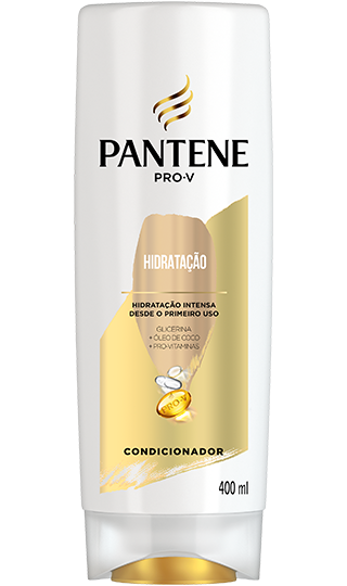 Condicionador hidratação intensa Pantene com Pro-vitaminas, óleo de coco e glicerina