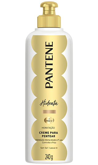 Creme para pentear Pantene hidratação capilar com controle anti-frizz