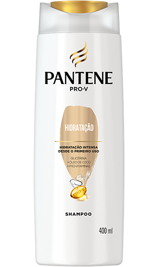 Shampoo hidratação intensa Pantene com Pro-vitaminas, óleo de coco e glicerina