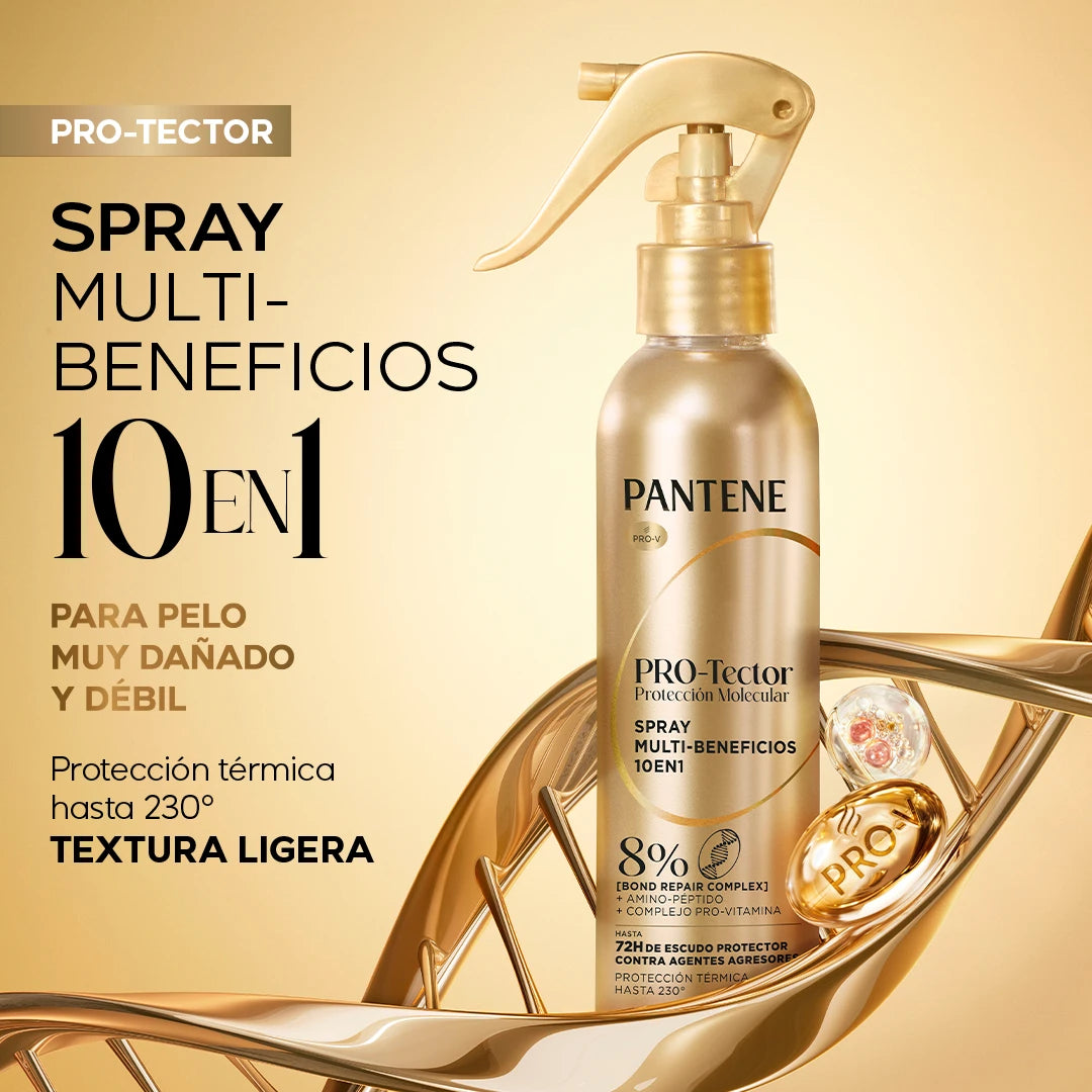 Botella de tratamiento pro-tector en spray Molecular Bond Repair 10 en 1 para cabello muy dañado