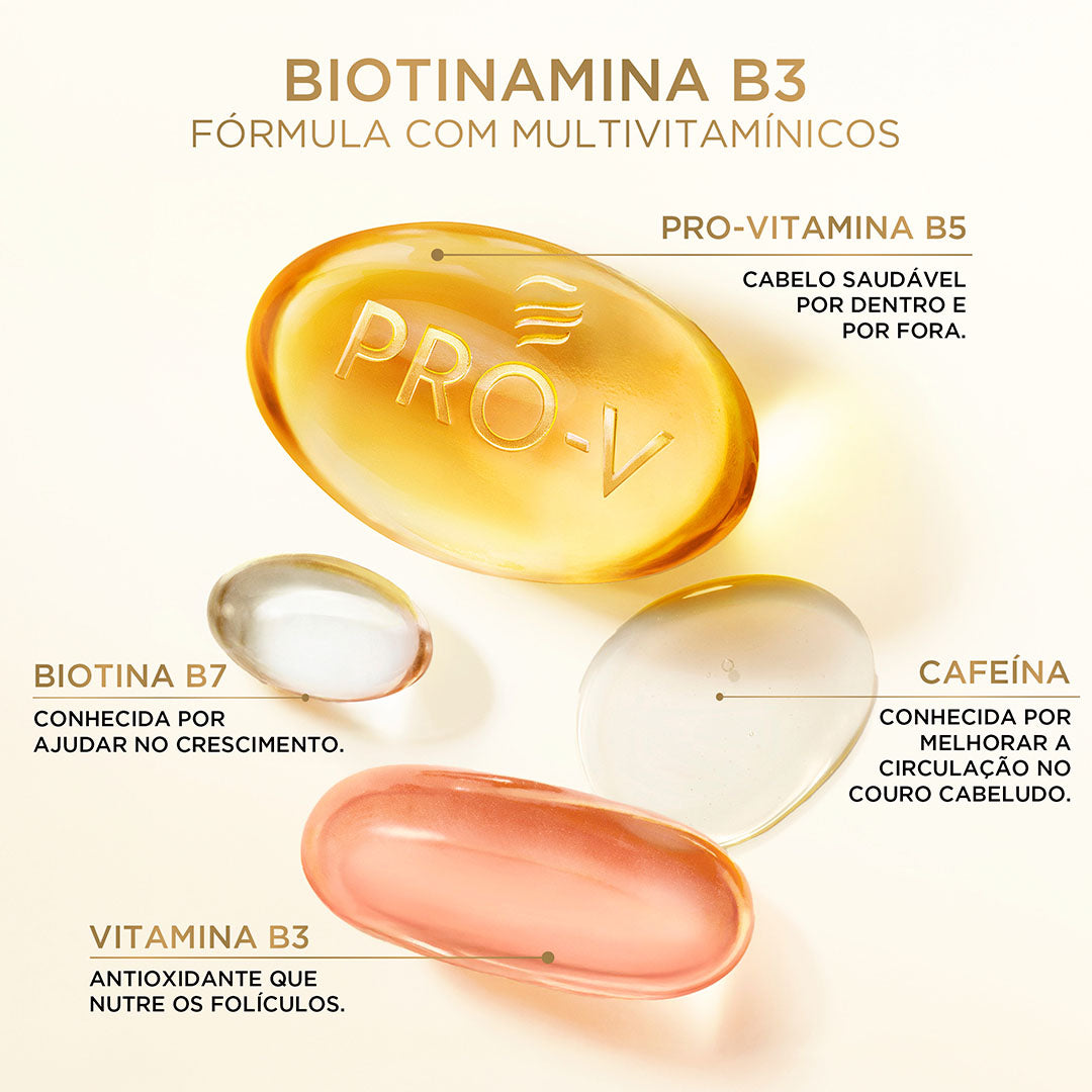 Imagem do produto: Tônico capilar antiqueda + Biotinamina B3 para todos os tipos de cabelo.
