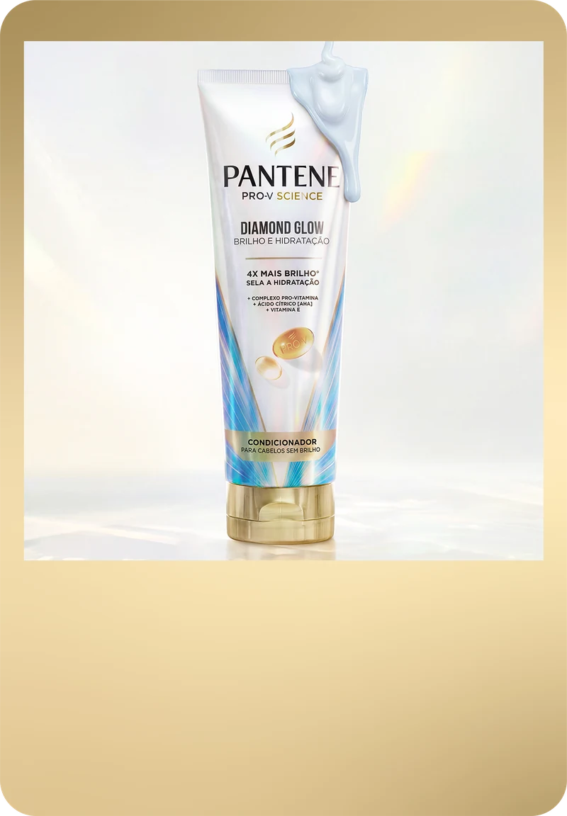 CONDICIONADOR PANTENE PRO-V DIAMOND GLOW BRILHO E HIDRATAÇÃO 250 ML